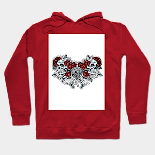 Skull with Roses Hoodie